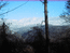 Вид с Ново-Афонской горы на горы с заснеженными лесами – 500 метров над уровнем моря, температура минус 1 градус